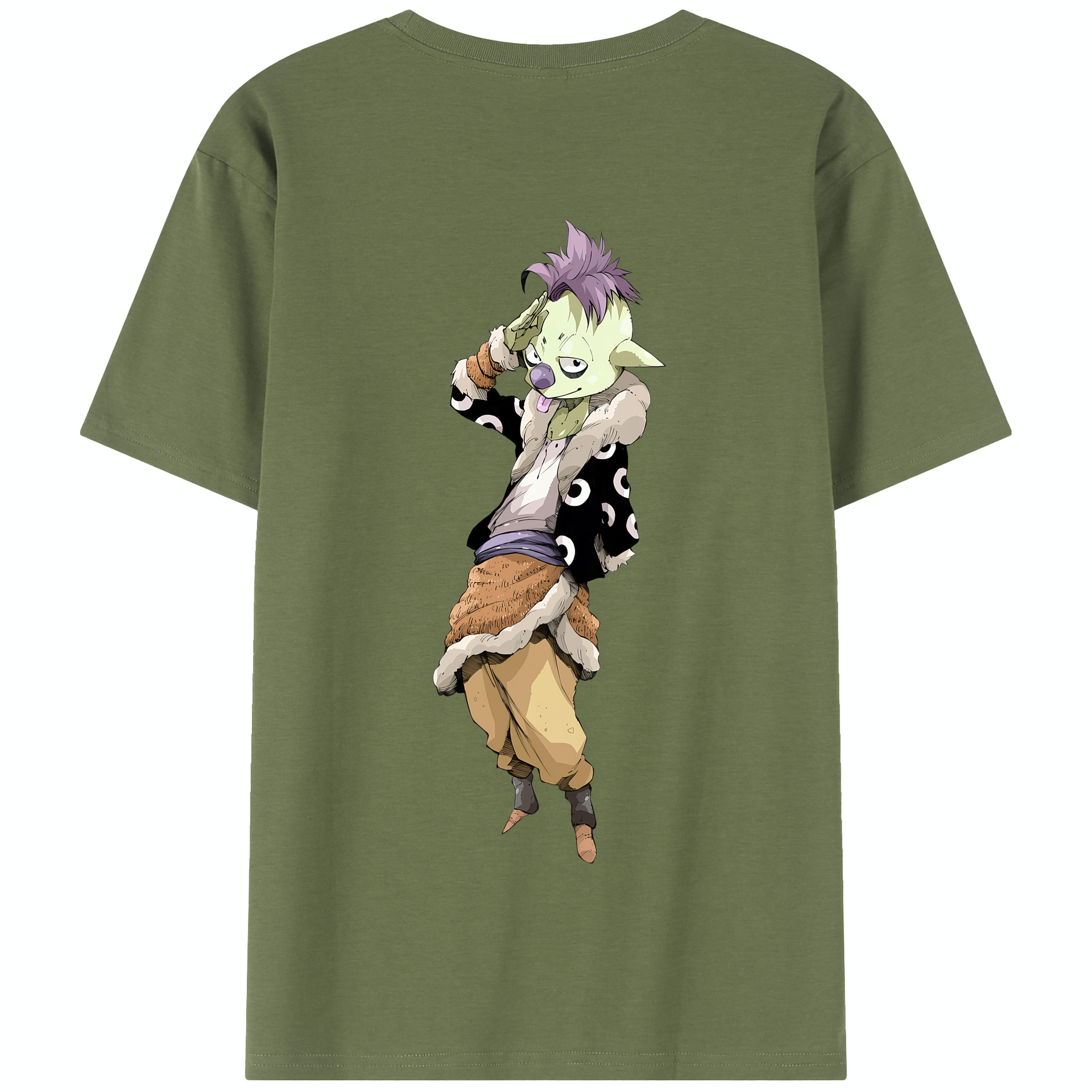 （画像用） 転スラ Regarding Reincarnated to Slime 綿100％半袖Tシャツ（背面プリント）